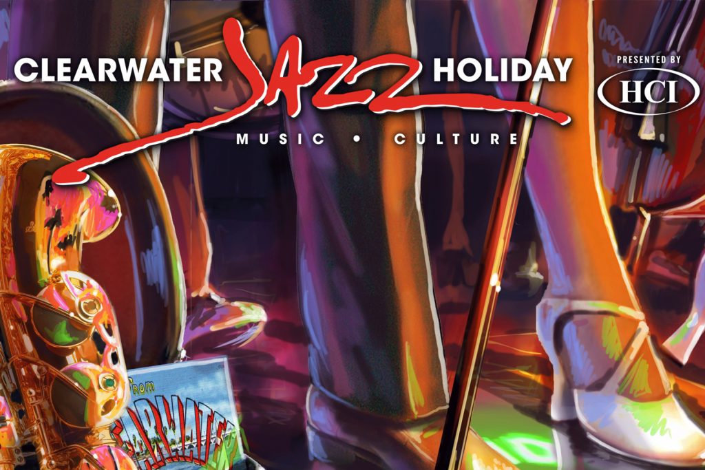 Clearwater Jazz Holiday posters Custom Framed by Vista Galleries